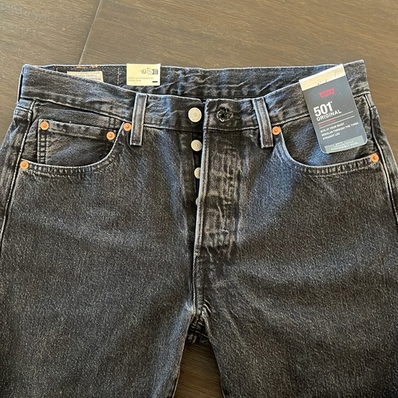 NWT 501 Original Levi’s straight leg jeans dark wash - Picture 3 of 9